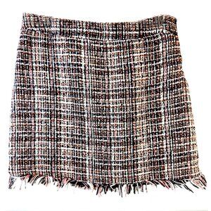 FOREVER 21 Plaid Tweed Skirt, S